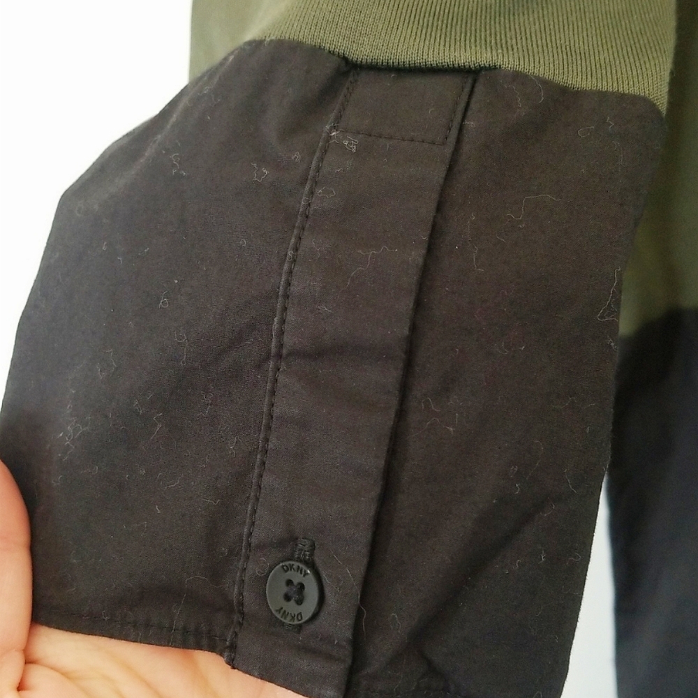 DKNY Blouse small Army Green and black - Picture 5 of 5